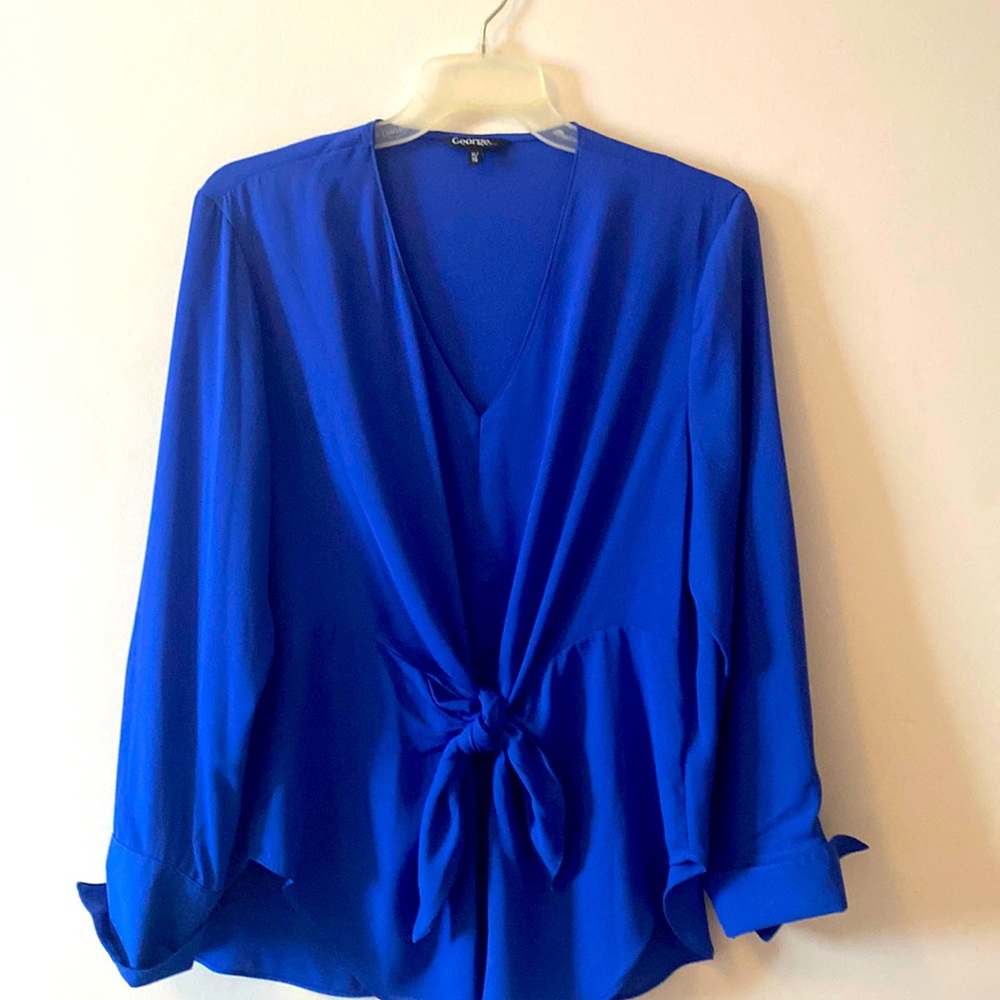 Royal Blue long sleeve top never worn in X/L by George